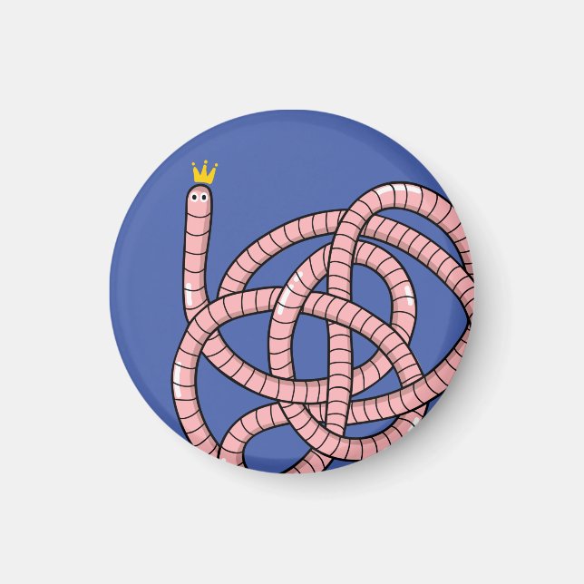 Imã Verme de cartum na coroa (Frente)