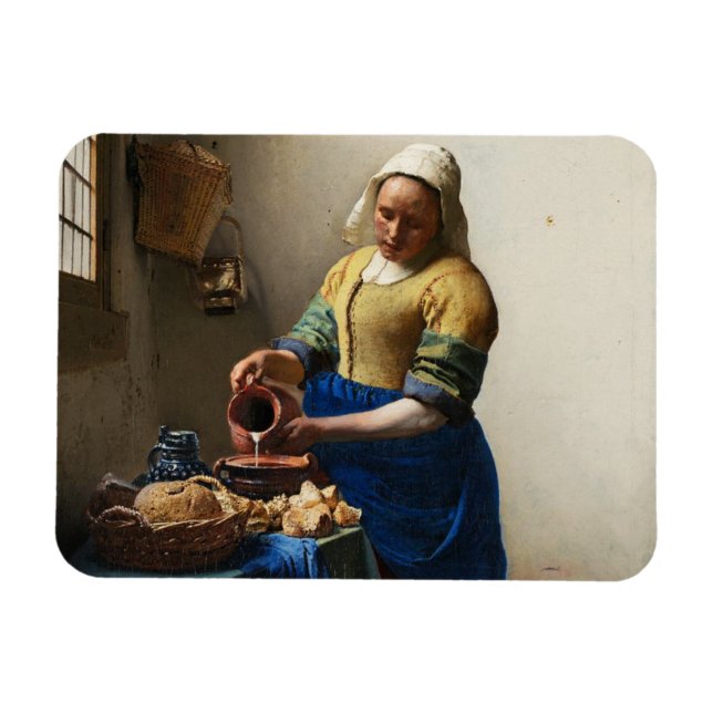 Ímã Vermeer O Magneto Da Milkmaid (Horizontal)