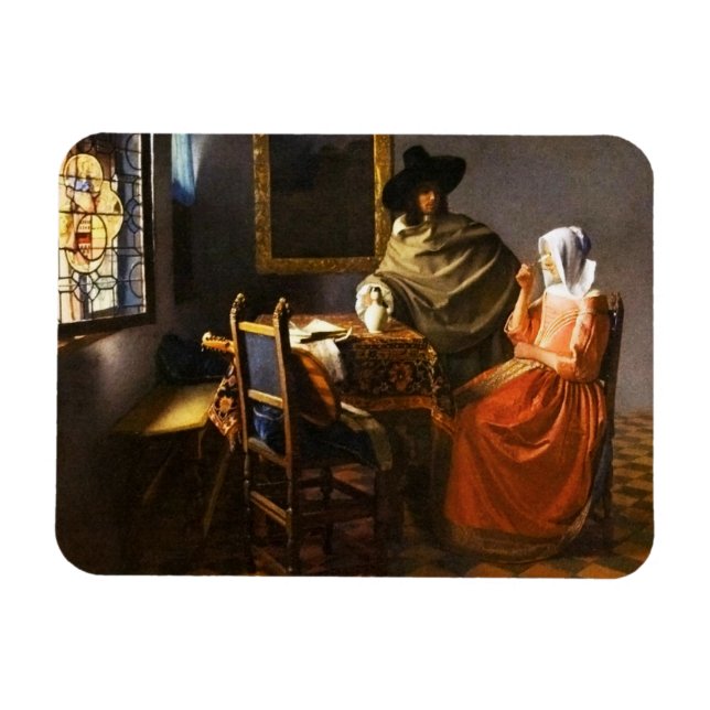 Ímã Vermeer O Vidro do Magneto do Vinho (Horizontal)