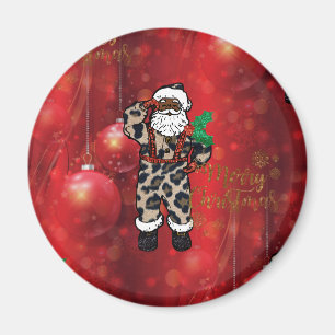 Imã vermelho africano de claus do leopardo do papai