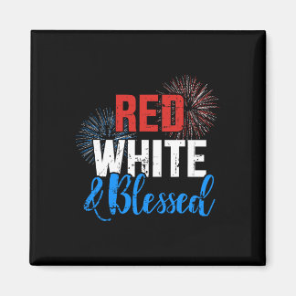 Imã Vermelho Branco Abençoado Para o Dia da Independên