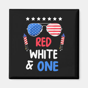 Imã Vermelho Branco E primeiro aniversario 4 De Julho