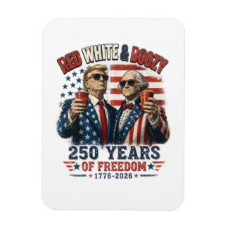 Ímã Vermelho Branco Embriagado Trump George Washington