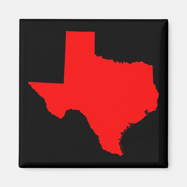 Imã Vermelho Brilhante e Texas Negro (Frente)