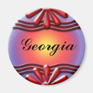 Imã Vermelho da placa de identificação