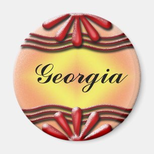 Imã Vermelho da placa de identificação