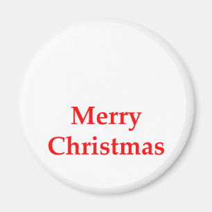 Imã Vermelho do Feliz Natal os presentes de Zazzle do