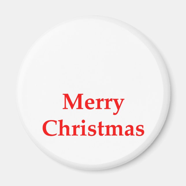 Imã Vermelho do Feliz Natal os presentes de Zazzle do  (Frente)