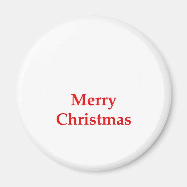 Imã Vermelho do Feliz Natal os presentes de Zazzle do  (Frente)