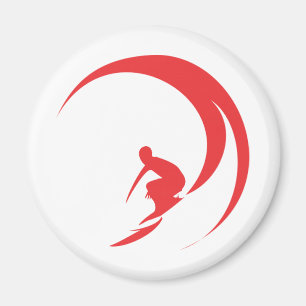 Imã Vermelho do surfista