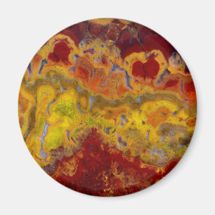 Imã Vermelho e amarelo Crayloa Jasper