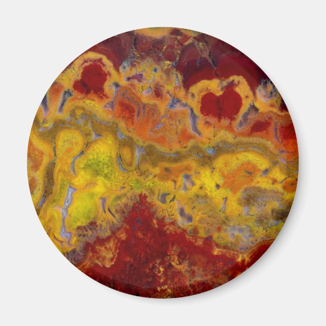 Imã Vermelho e amarelo Crayloa Jasper (Frente)