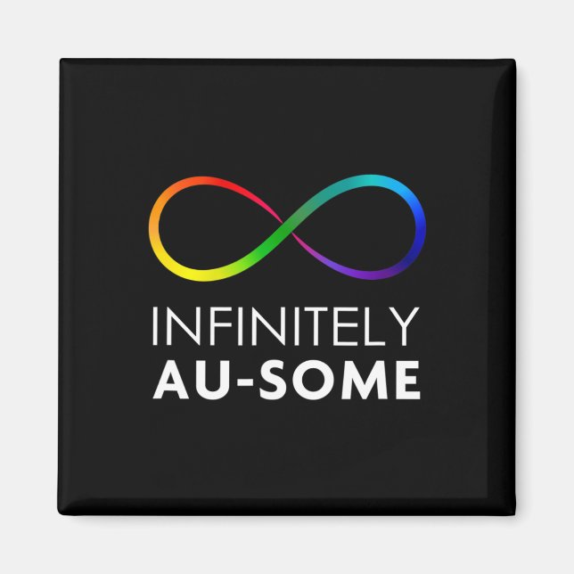 Imã Vermelho Em Vez De Autismo - Infinitamente Au-some (Frente)