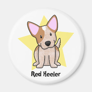 Imã Vermelho Heeler da estrela de Kawaii