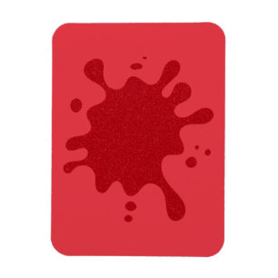 Ímã Vermelho-no-Vermelho Personalizável – Salpico 