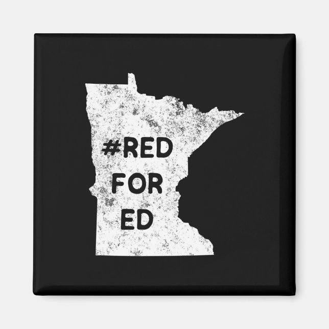 Imã Vermelho Para Ed Minnesota Professor Educação Públ (Frente)