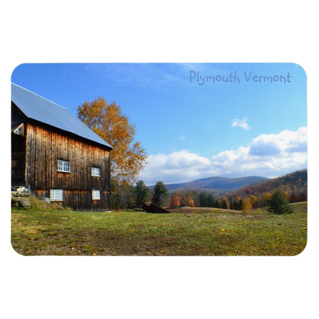 Ímã Vermont Barn e View Magnet (Horizontal)