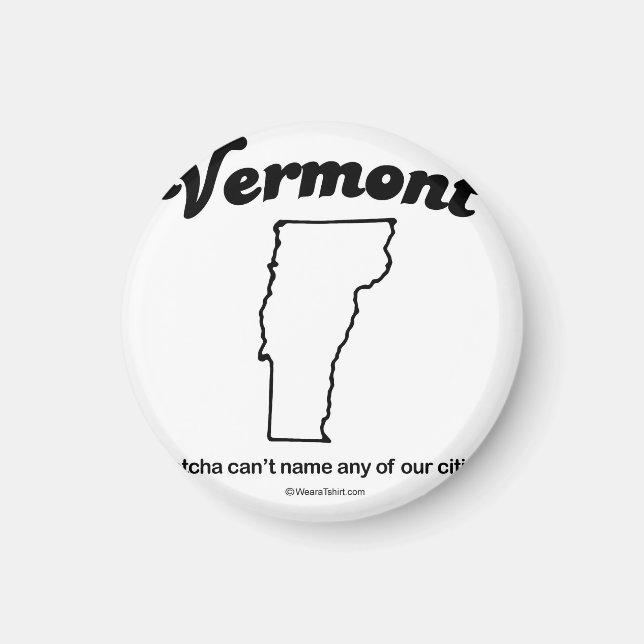 Imã VERMONT - Camisas e engrenagens "VERMONT STATE MOT (Frente)