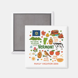 Imã Vermont Family Vacation Keepsake Custom Magnet
