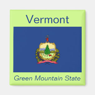 Imã Vermont Flag Magnet