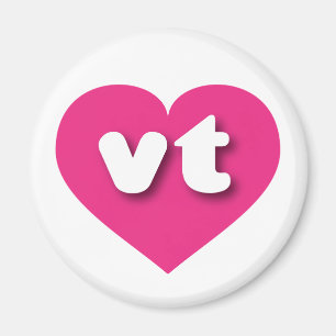 Imã Vermont Hot Pink Heart - Amor