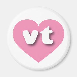 Imã Vermont Pink Heart - Amor