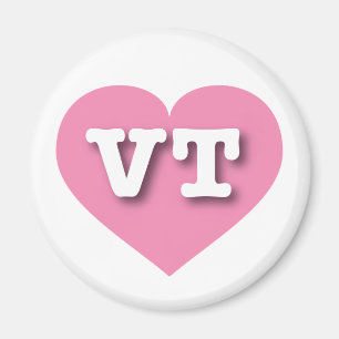 Imã Vermont Pink Heart - Big Love