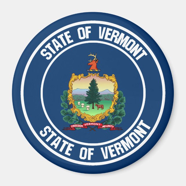 Imã Vermont Round Emblem (Frente)