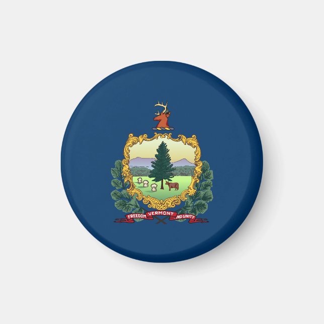 Imã Vermont State Flag EUA (Frente)
