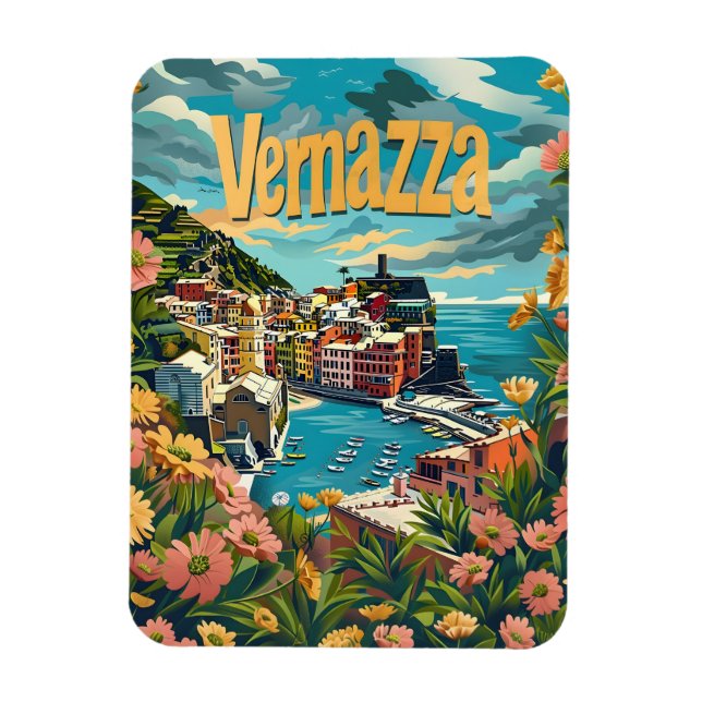 Ímã Vernazza Cinque Terre Itália (Vertical)