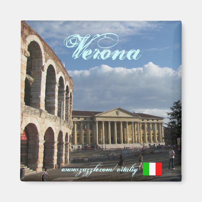 Imã Verona Itália legal magnet design (Frente)