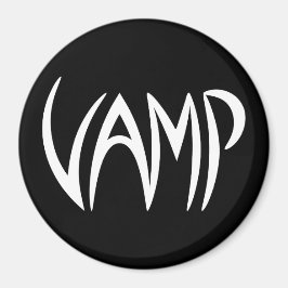 Imã Versão do Texto Vamp (Preto/Branco)
