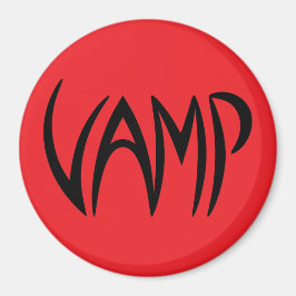 Imã Versão do Texto Vamp (Vermelho/Preto)