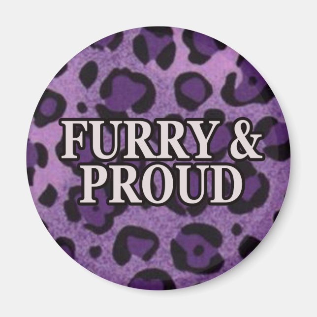 Imã Versão Furry & Proud Magnet Leo (Frente)