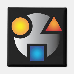 Imã Versão nova do logotipo criptográfico MI