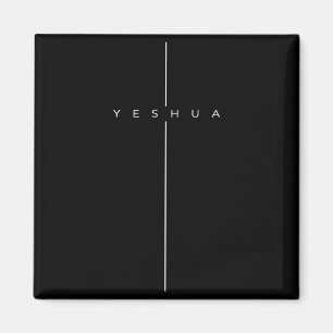 Imã Versículo da Bíblia de Yeshua Cruz Cristã Jesus