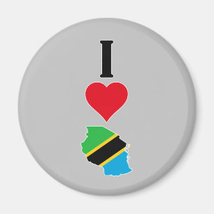 Imã Vertical I Love Tanzania / I Heart Tanzania