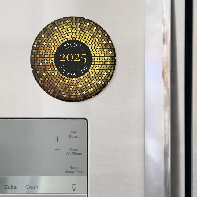 Imã Véspera de Ano Novo do Círculo Shimmering (In Situ (Fridge))