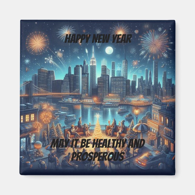 Imã Véspera de Ano Novo na Cidade de Nova York (Frente)