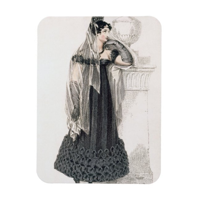 Ímã Vestido de luto, placa de moda do representante de (Vertical)