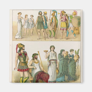 Imã Vestido grego, de "do der Voelker Trachten", 1864