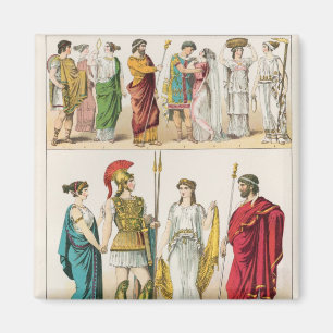 Imã Vestido grego, 'do der Voelker de Trachten, 1864