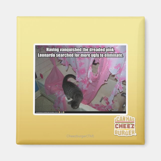 Imã Vestido o pavoroso rosa (Frente)