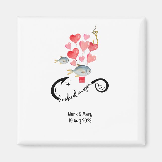 Imã Vestidos de vocês amantes da pesca Casamento Water (Frente)