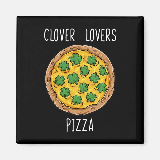 Imã Vestidos Pizza Dia de São Patrício Brincadeiras (Frente)