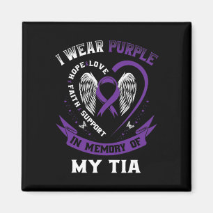 Imã Vestir Roxo Em Memória Do Meu Câncer de pâncreas T