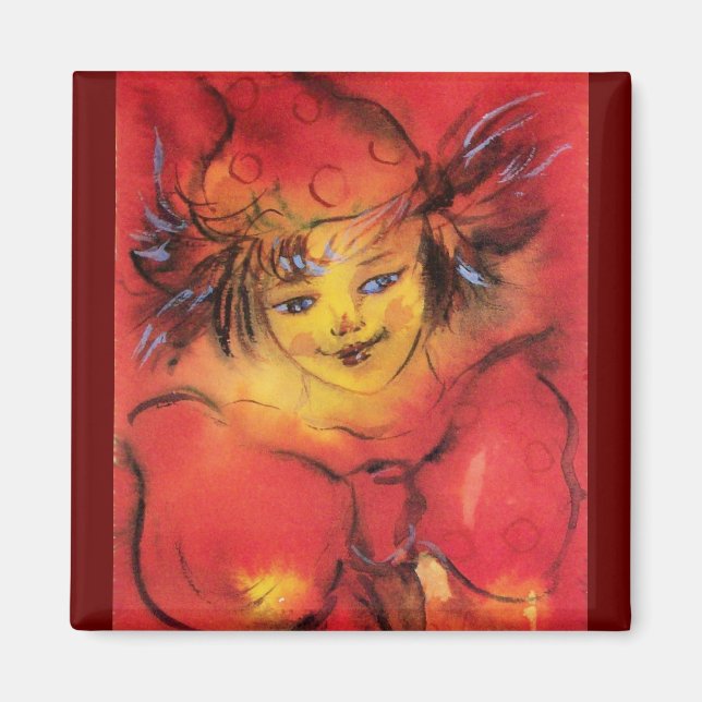 IMÃ VESTUÁRIO COM BORRACHA VERMELHA (Frente)