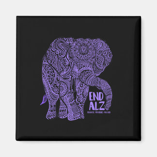 Imã Vestuário de Conscientização do Elefante Roxo Heim