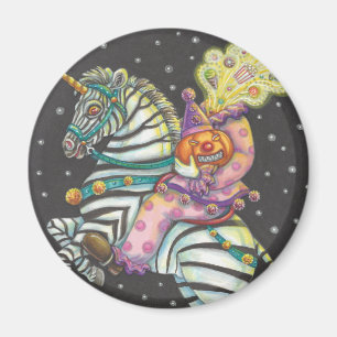 IMÃ VESTUÁRIO DO CIRCO SONORO, ZEBRA UNICORN MAGNET