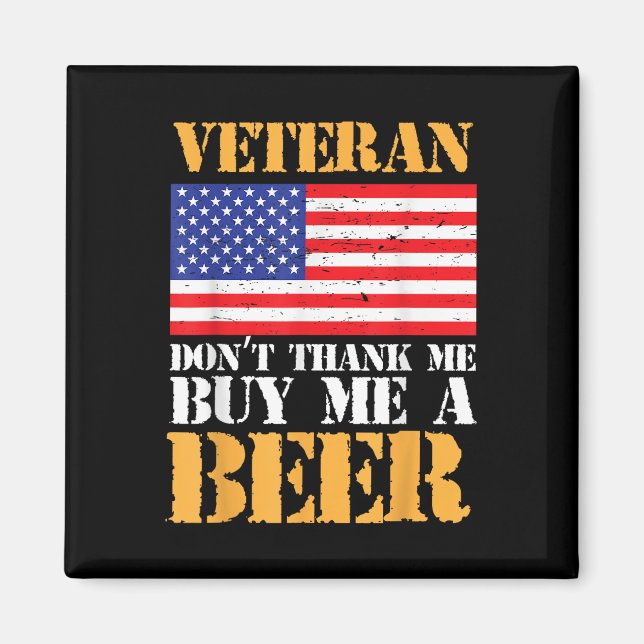 Imã Veterano Dont Obrigado Me Comprar Cerveja Veterano (Frente)